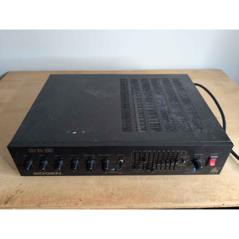 Bogen GS-100 Gold Seal Series Amplifier GS100 10-band Equalizer w/ Power Cord